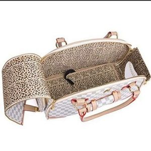 Leather dog handbag carrier